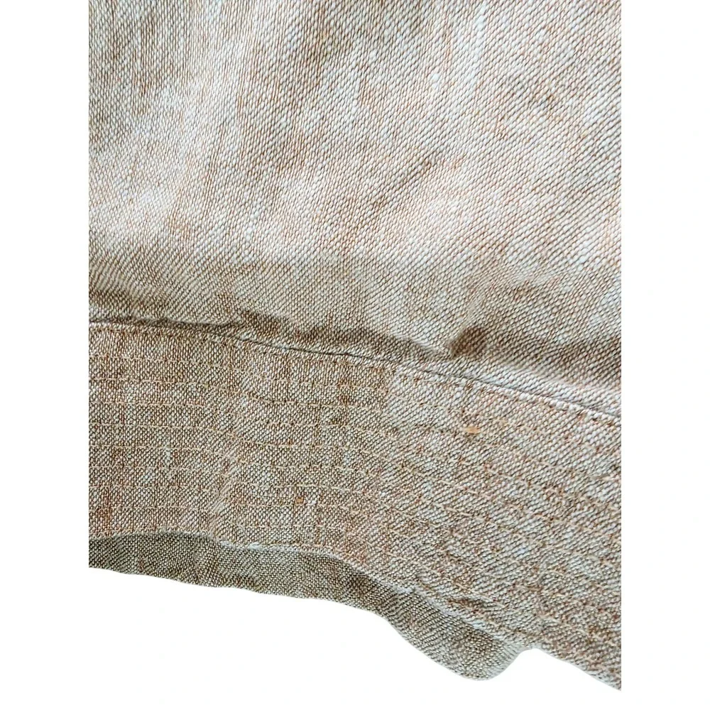 J. JILL Pure Jill Linen‎ Cropped Pants Womens 3X Elastic Waist Casual Pockets - Picture 8 of 10